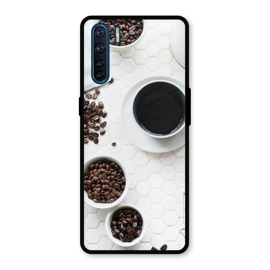 Live Coffee Metal Back Case for Oppo F15