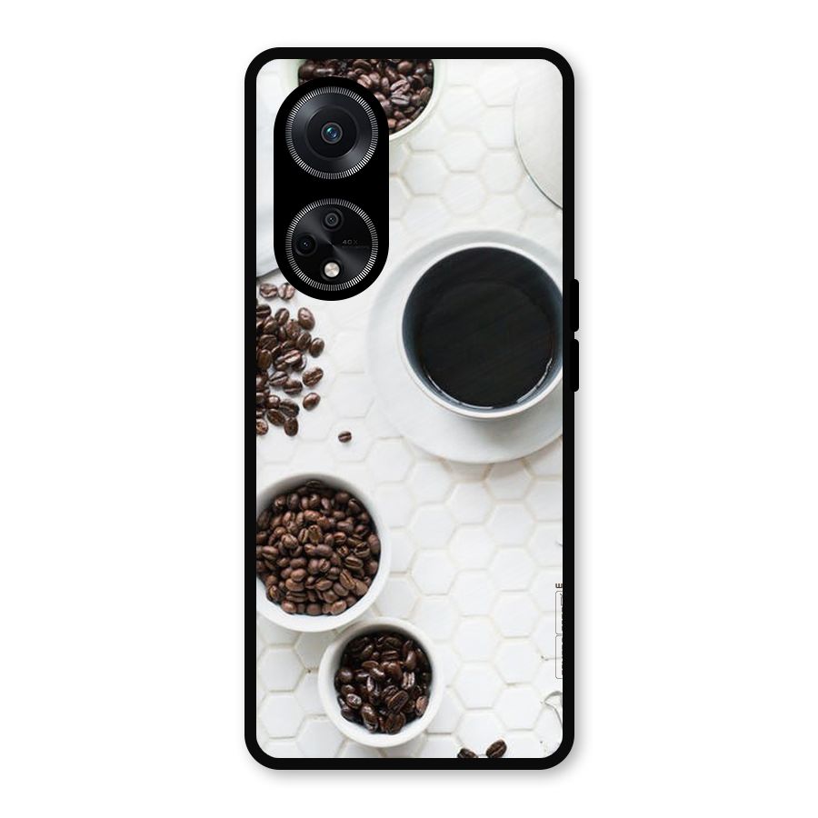Live Coffee Metal Back Case for Oppo F23