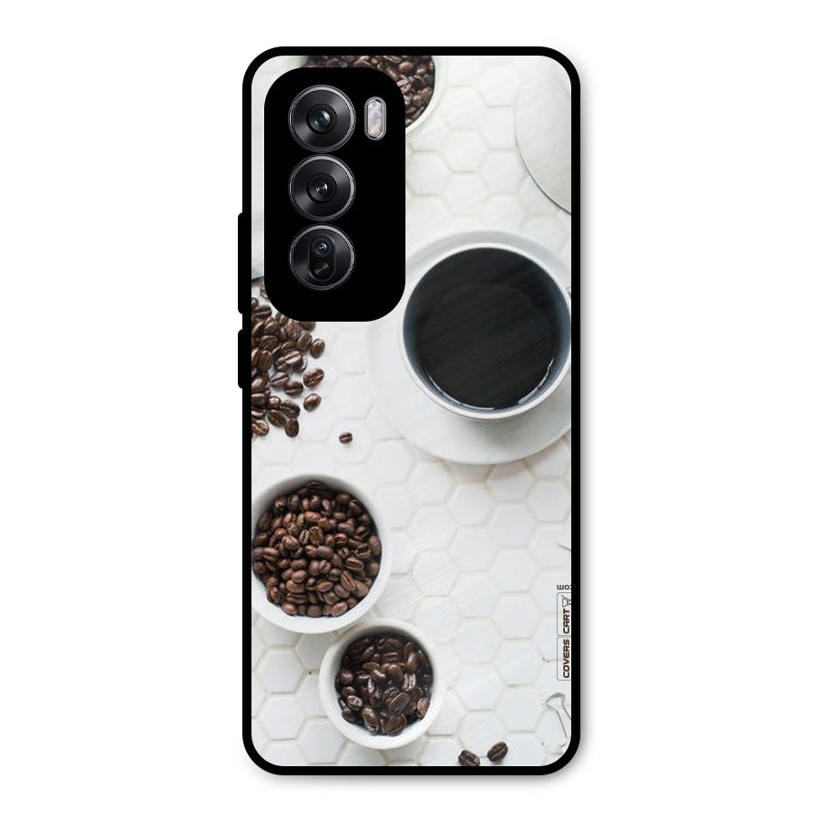 Live Coffee Metal Back Case for Oppo Reno12 Pro