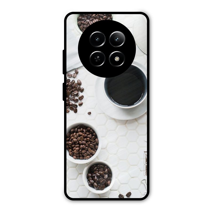 Live Coffee Metal Back Case for Realme 13