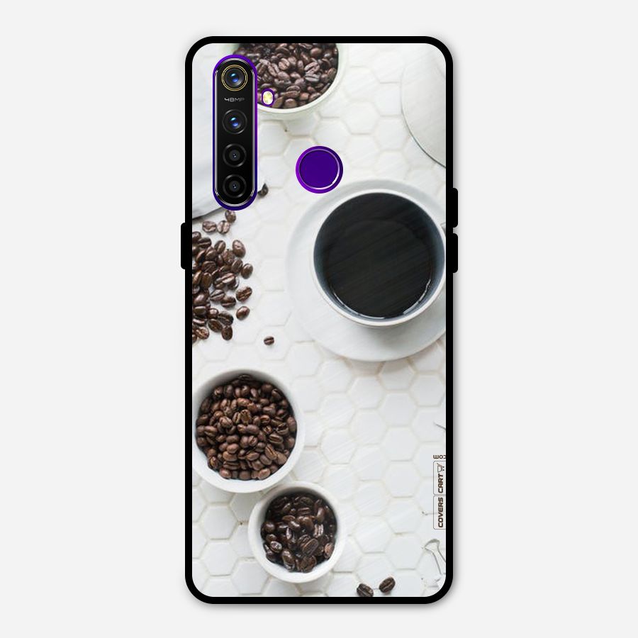 Live Coffee Metal Back Case for Realme 5 Pro