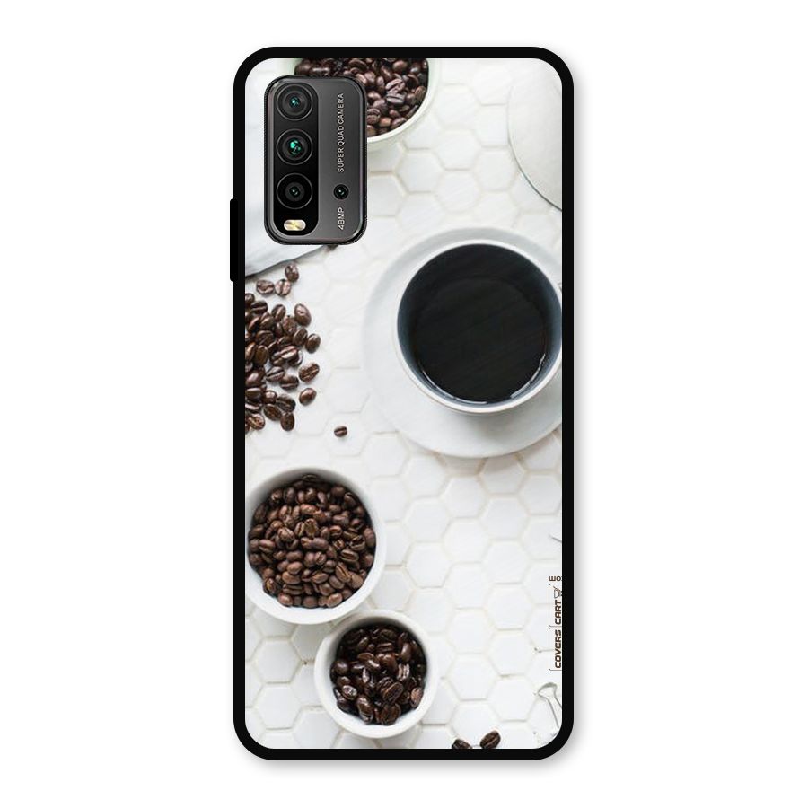 Live Coffee Metal Back Case for Redmi 9 Power