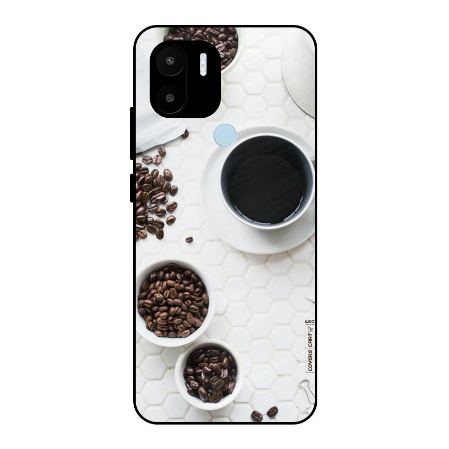 Live Coffee Metal Back Case for Redmi A2+