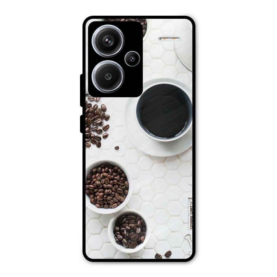 Live Coffee Metal Back Case for Redmi Note 13 Pro Plus