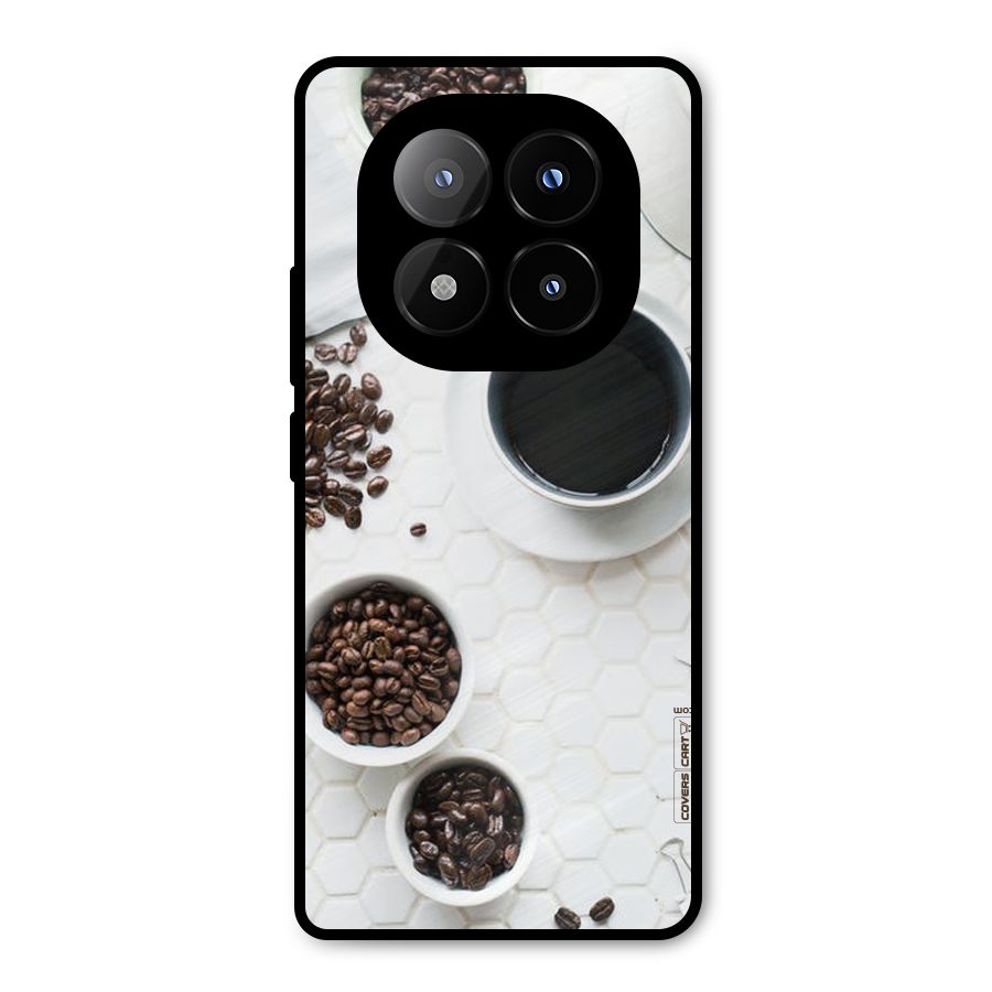 Live Coffee Metal Back Case for Redmi Note 14 Pro Plus 5G