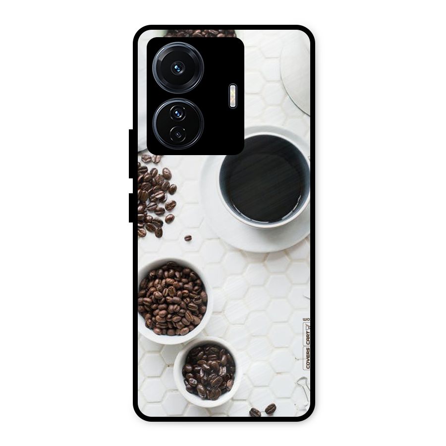 Live Coffee Metal Back Case for Vivo T1 Pro