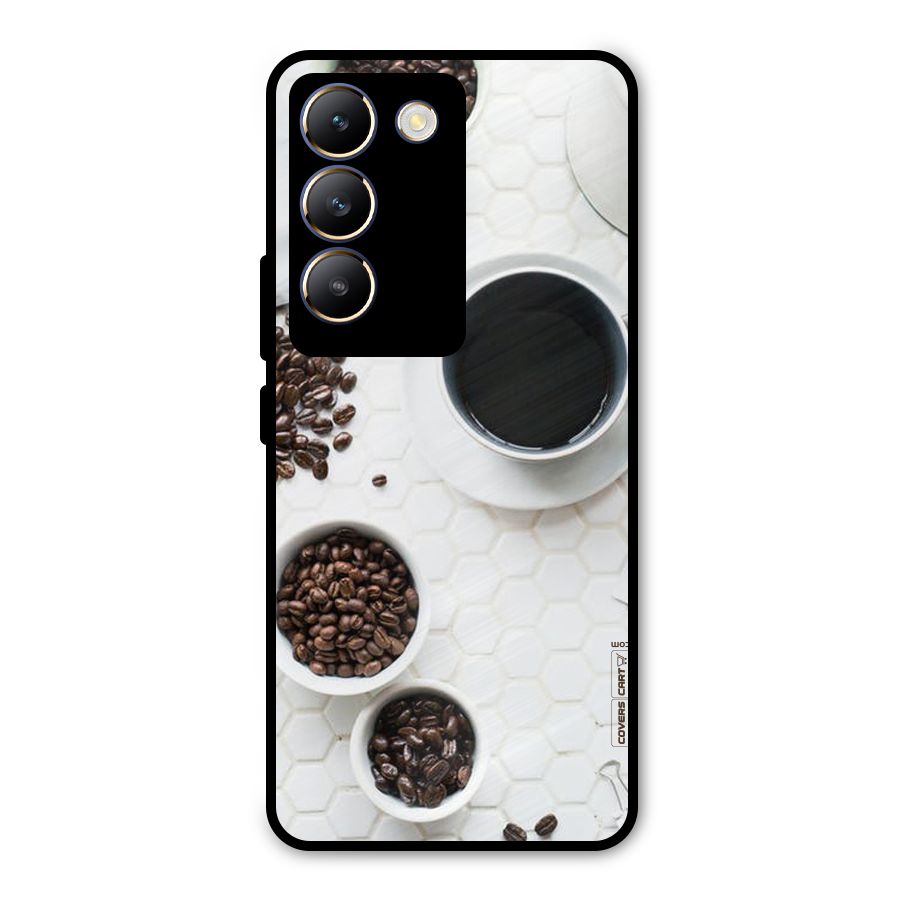 Live Coffee Metal Back Case for Vivo T3 5G
