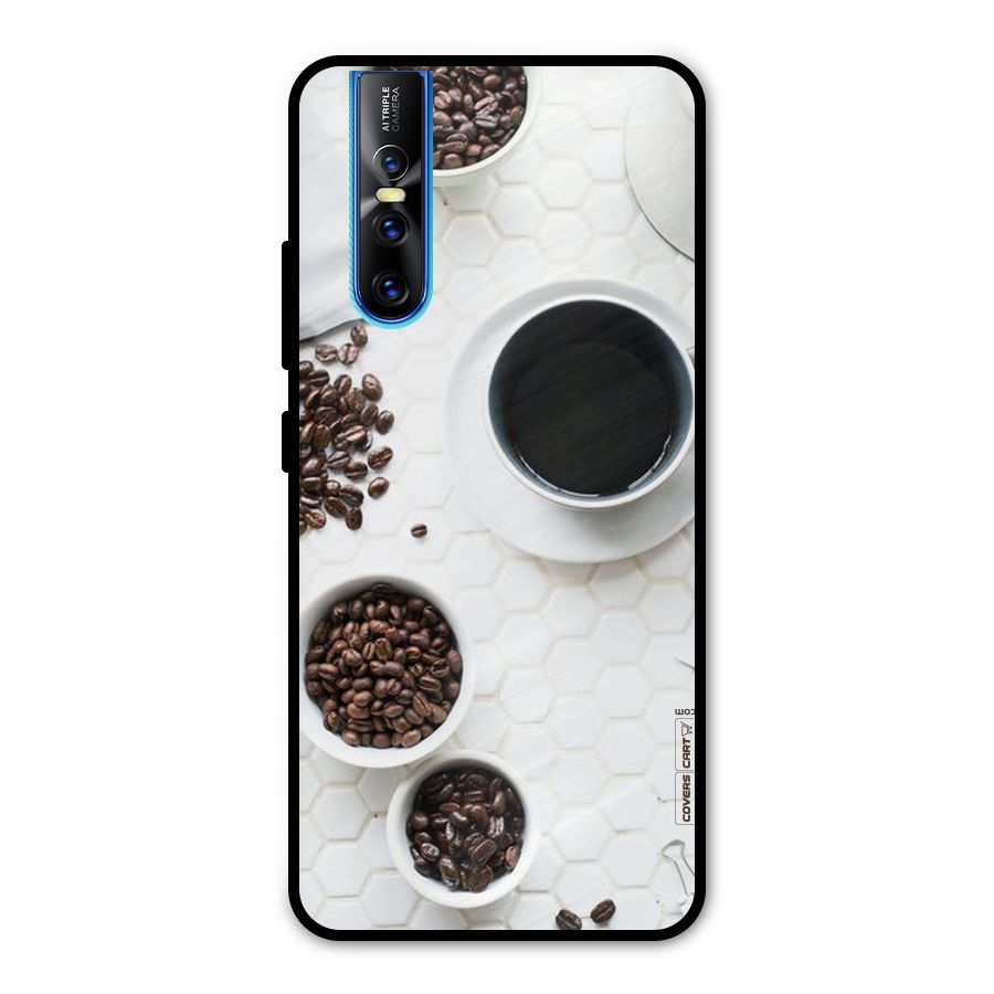 Live Coffee Metal Back Case for Vivo V15 Pro