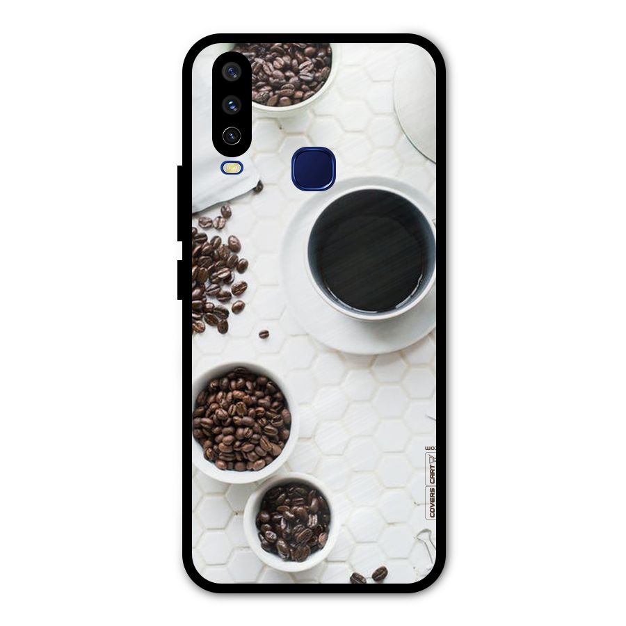Live Coffee Metal Back Case for Vivo V17
