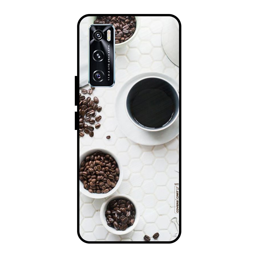 Live Coffee Metal Back Case for Vivo V20 SE