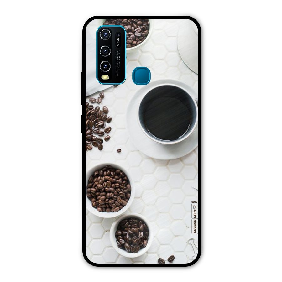 Live Coffee Metal Back Case for Vivo Y30