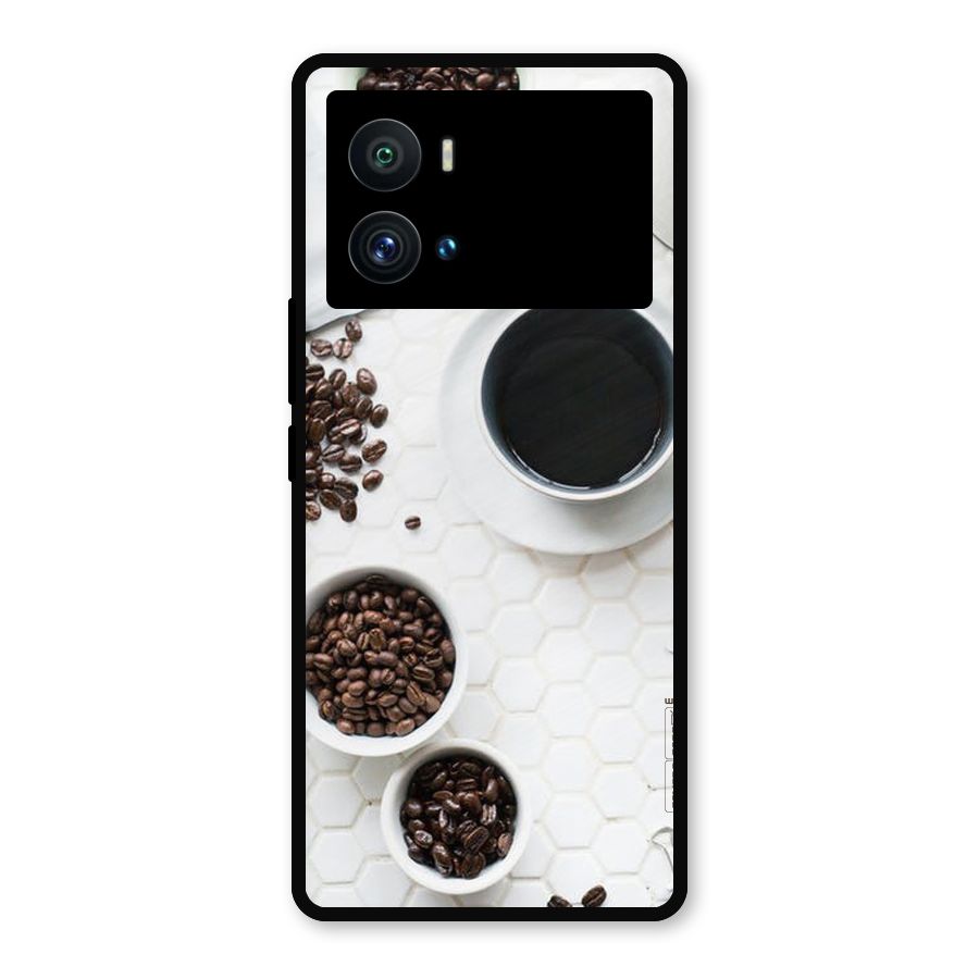 Live Coffee Metal Back Case for iQOO 9 Pro