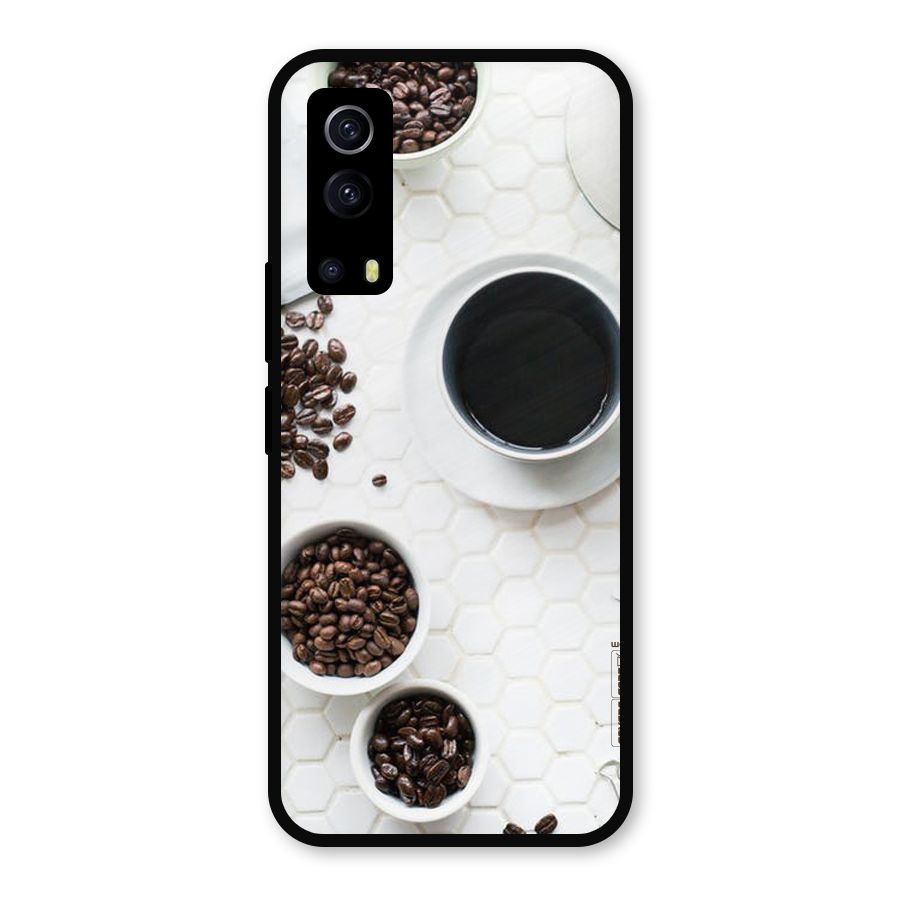 Live Coffee Metal Back Case for iQOO Z3