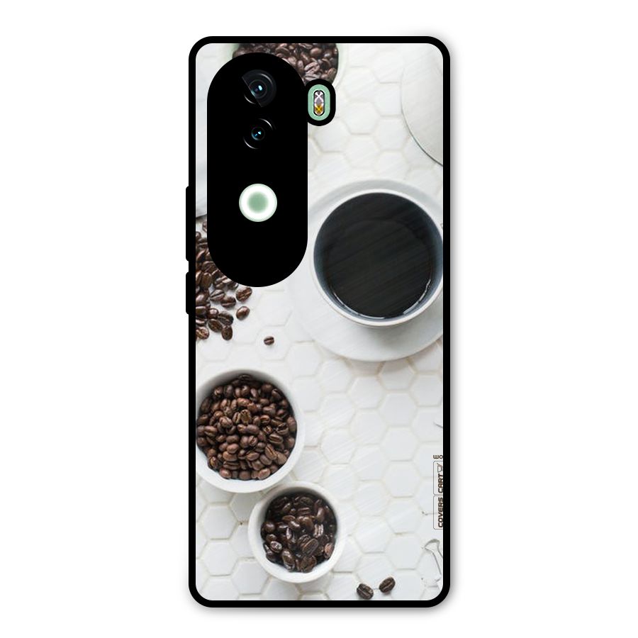 Live Coffee Metal Back Case for iQOO Z9s