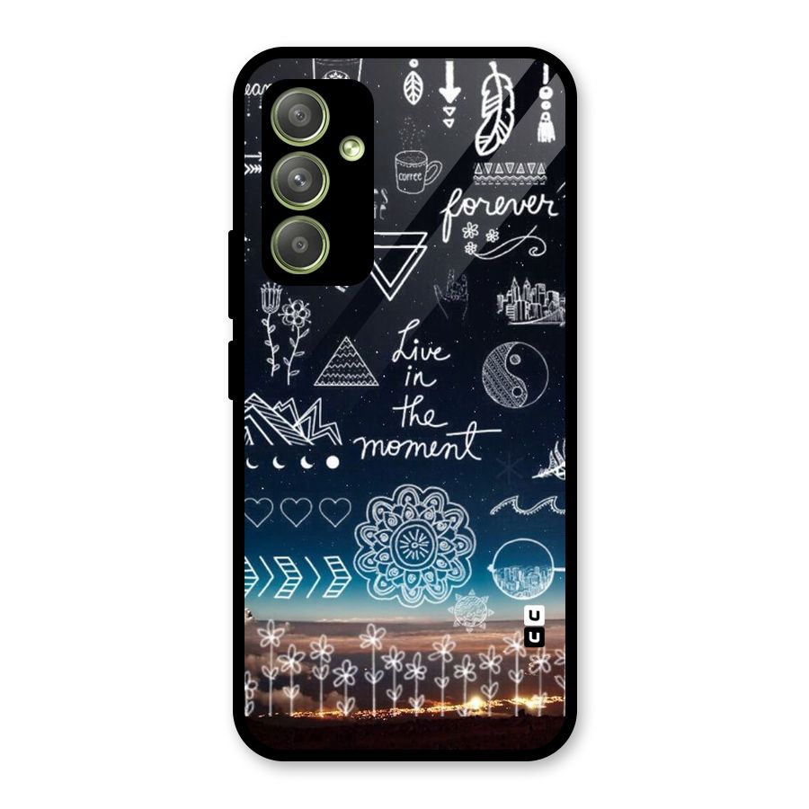 Live In The Moment Glass Back Case for Galaxy A54