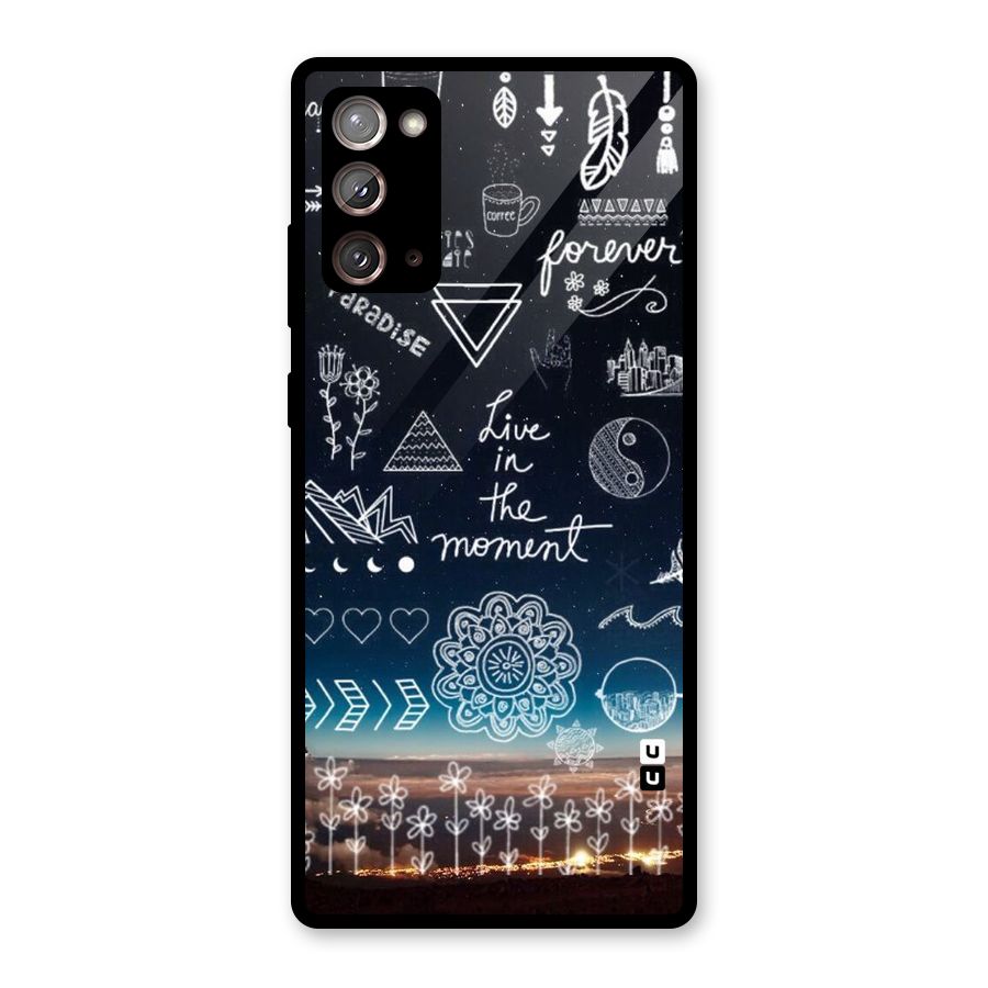 Live In The Moment Glass Back Case for Galaxy Note 20