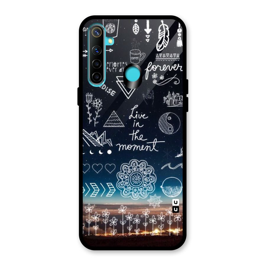 Live In The Moment Glass Back Case for Realme Narzo 10