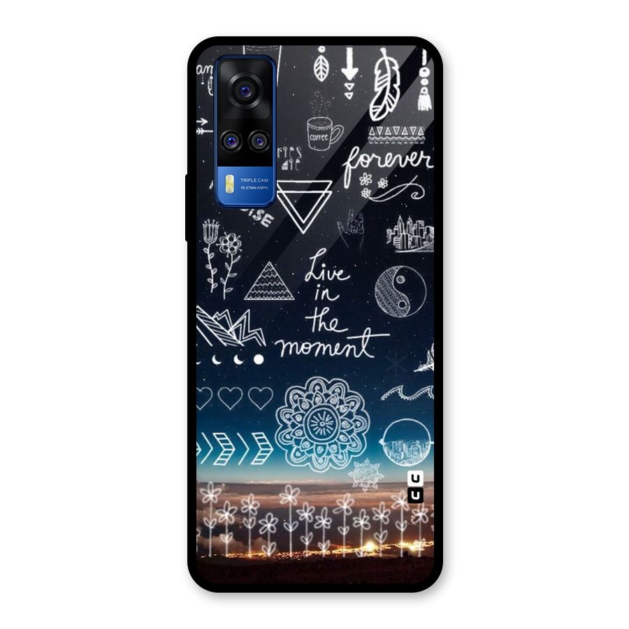 Live In The Moment Glass Back Case for Vivo Y31