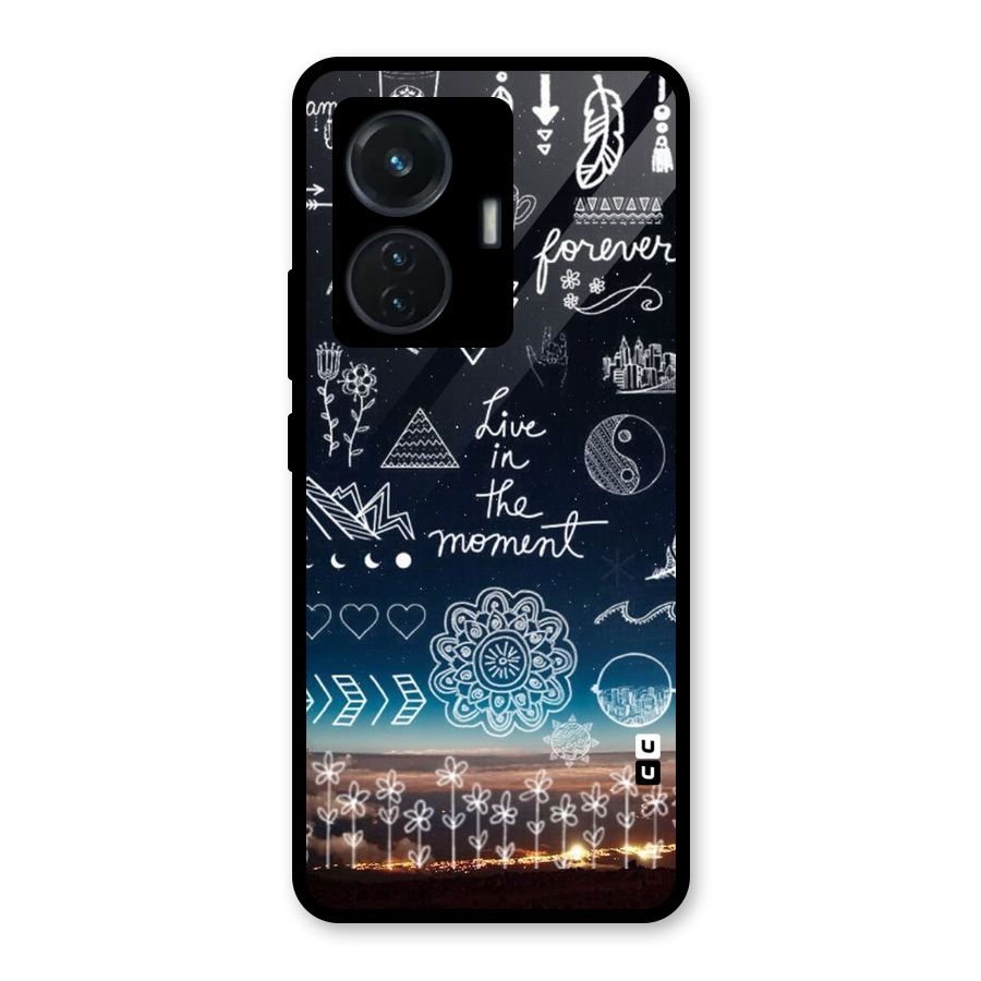 Live In The Moment Glass Back Case for iQOO Z6 44W