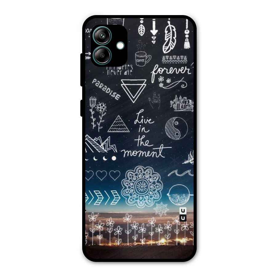 Live In The Moment Metal Back Case for Galaxy A04