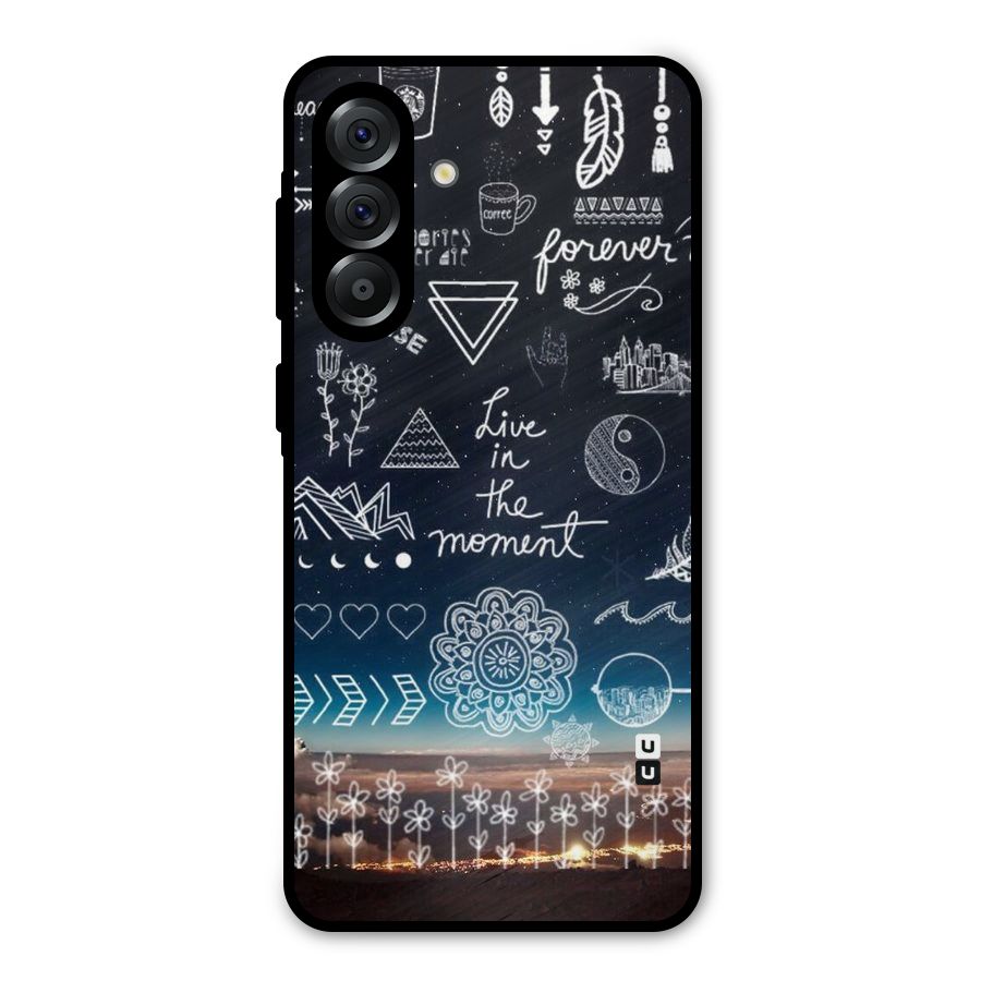 Live In The Moment Metal Back Case for Galaxy A36