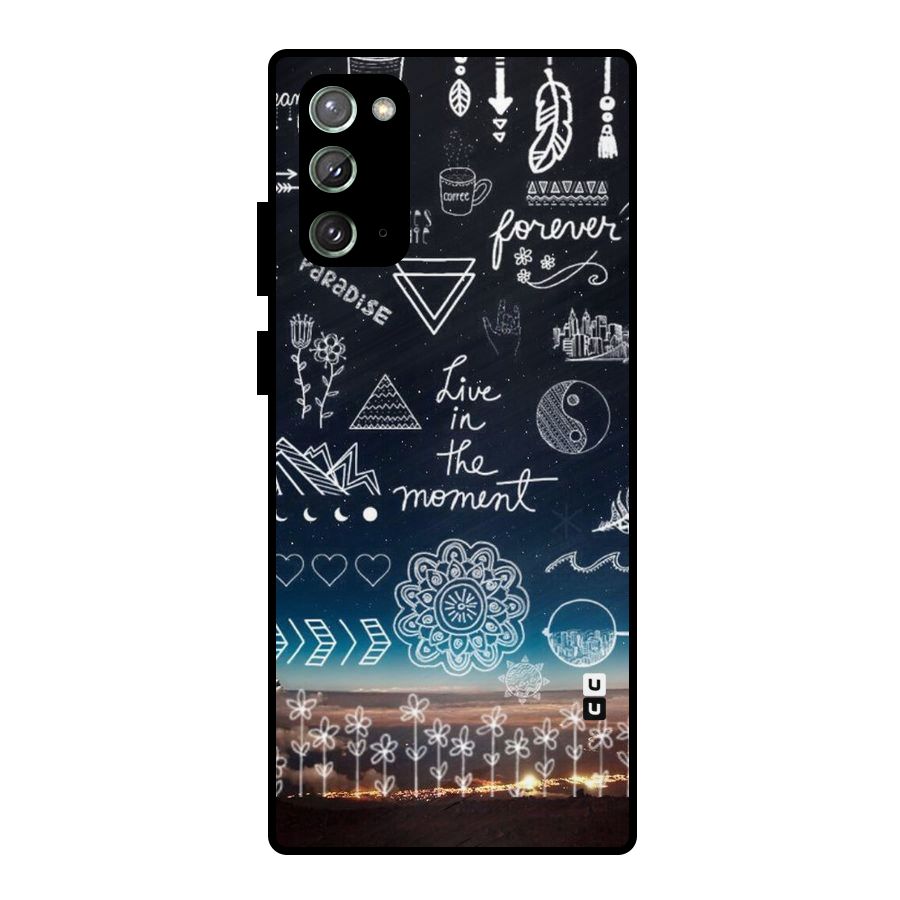 Live In The Moment Metal Back Case for Galaxy Note 20