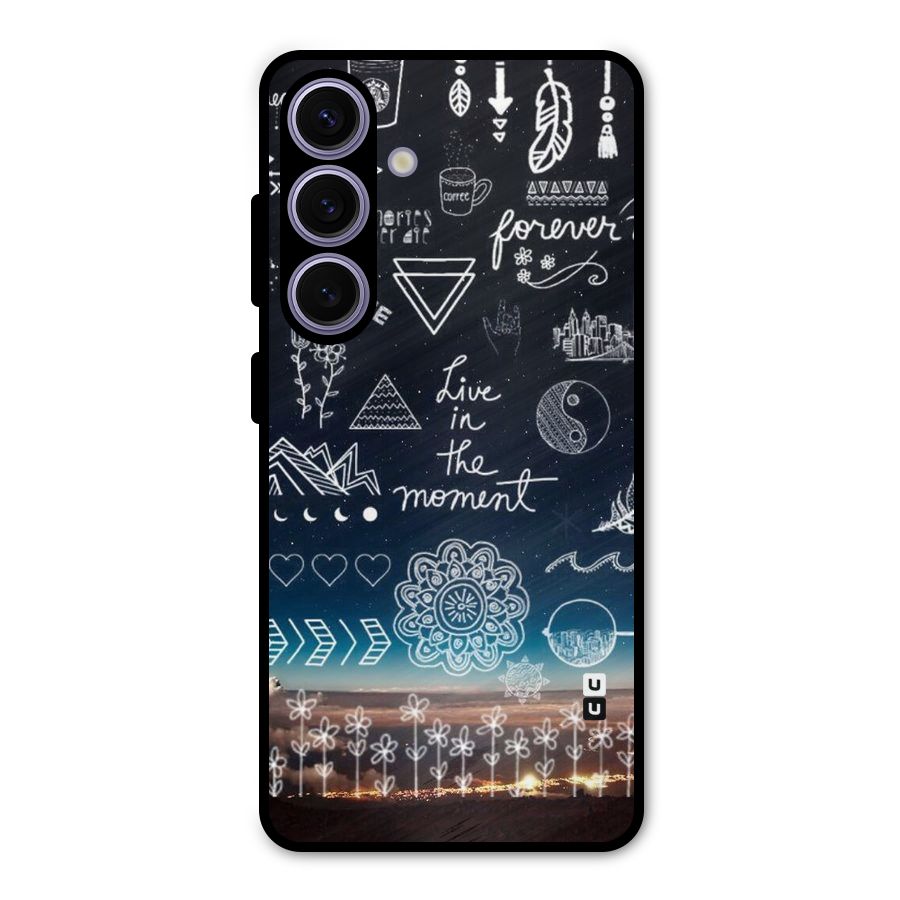 Live In The Moment Metal Back Case for Galaxy S24
