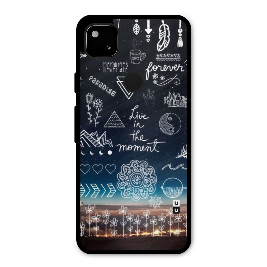 Live In The Moment Metal Back Case for Google Pixel 4a