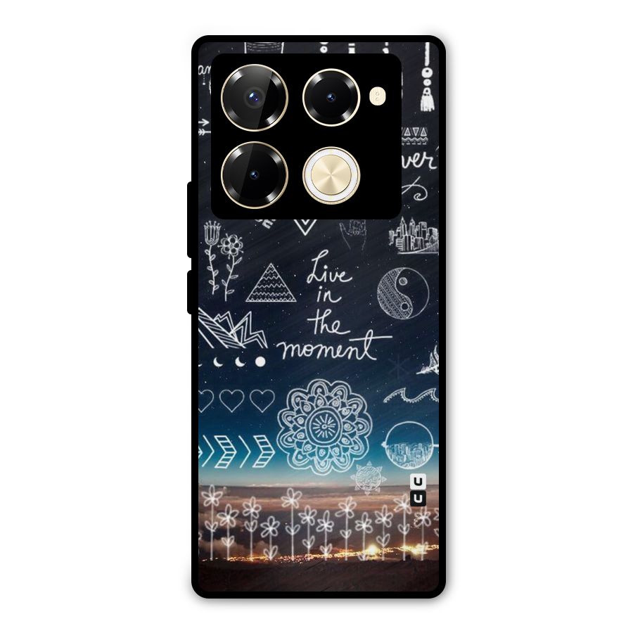 Live In The Moment Metal Back Case for Infinix Note 40 Pro Plus