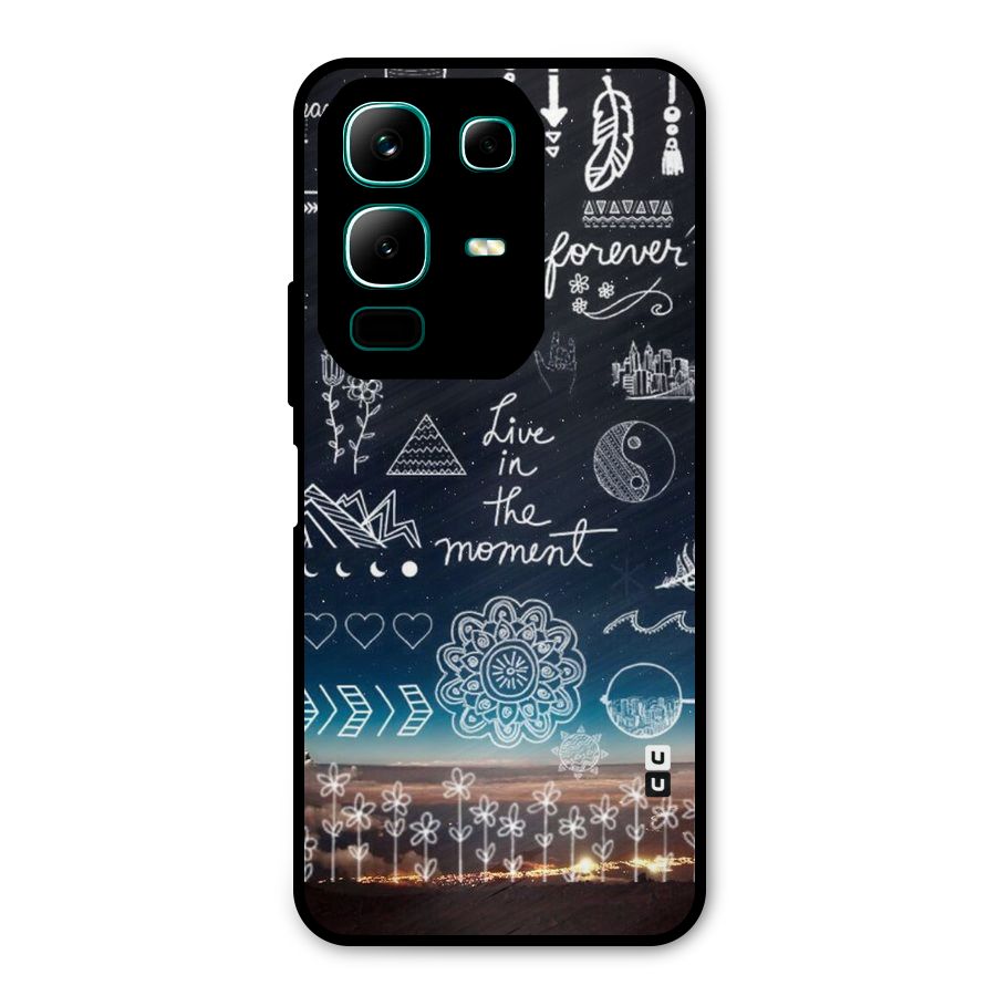 Live In The Moment Metal Back Case for Infinix Note 50x