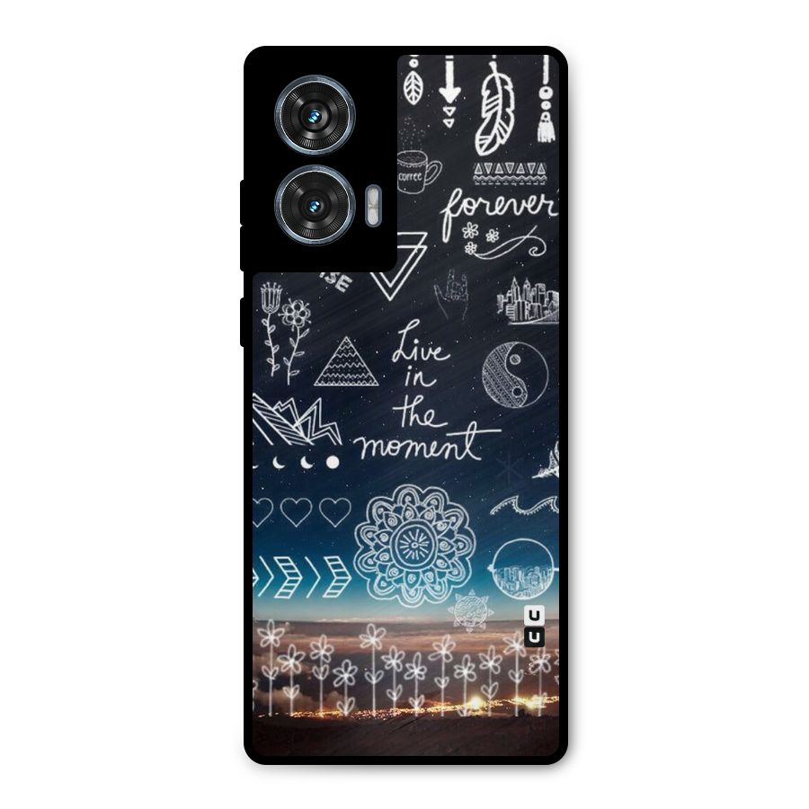 Live In The Moment Metal Back Case for Motorola Edge 50 Fusion