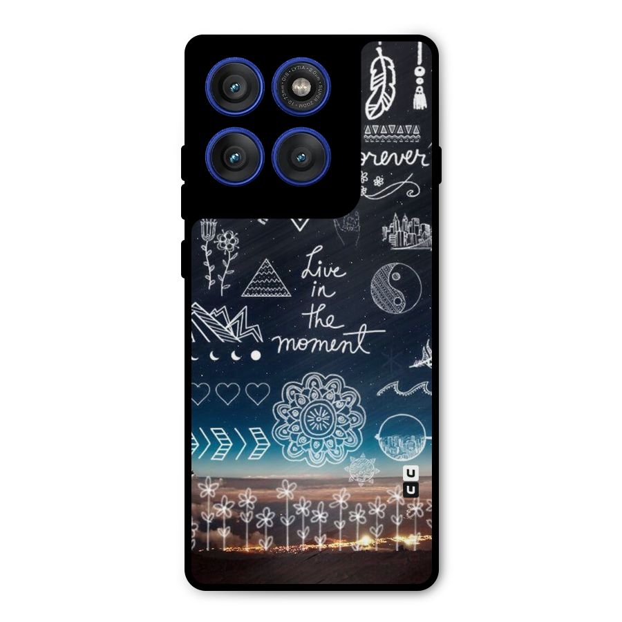Live In The Moment Metal Back Case for Motorola Edge 60 Pro