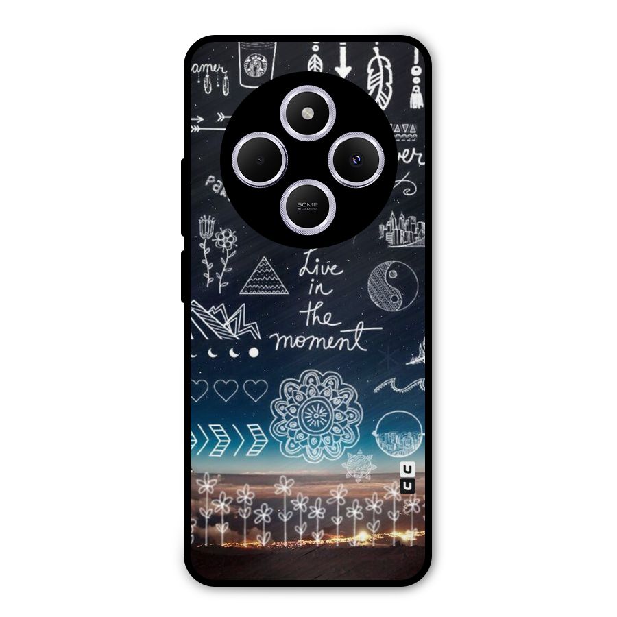 Live In The Moment Metal Back Case for Poco C75 5G