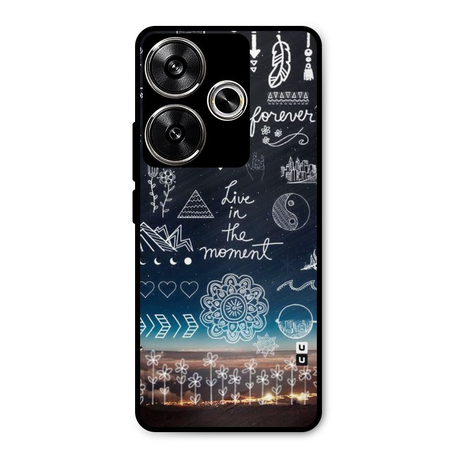 Live In The Moment Metal Back Case for Poco F6
