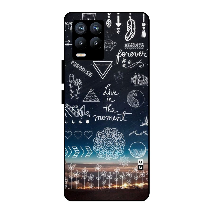 Live In The Moment Metal Back Case for Realme 8 Pro