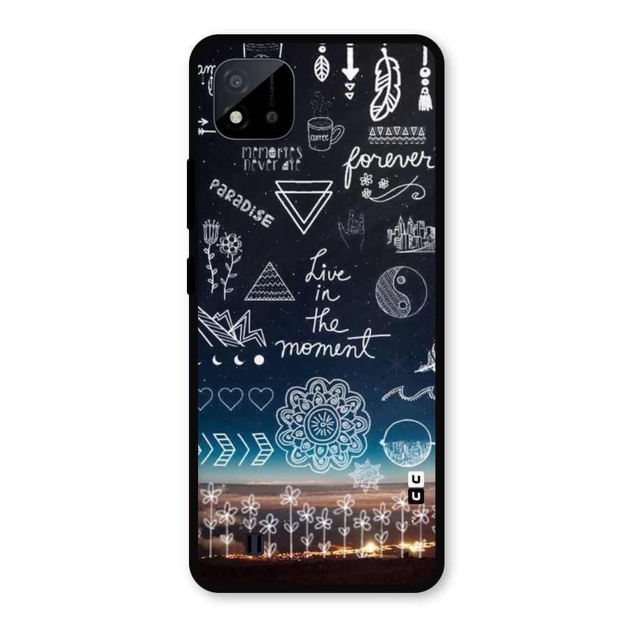 Live In The Moment Metal Back Case for Realme C11 2021