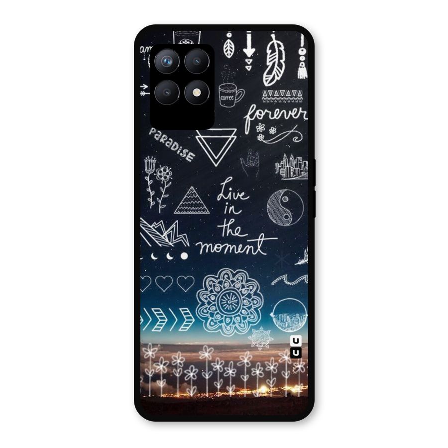 Live In The Moment Metal Back Case for Realme Narzo 50