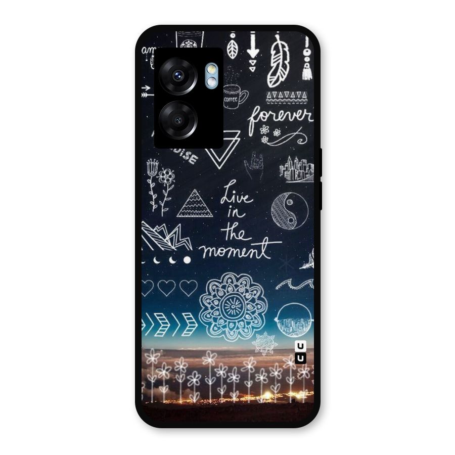 Live In The Moment Metal Back Case for Realme Narzo 50 5G
