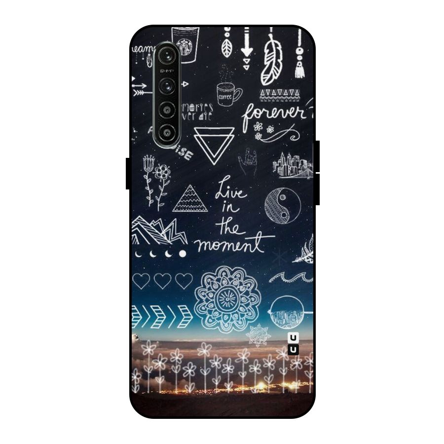 Live In The Moment Metal Back Case for Realme XT