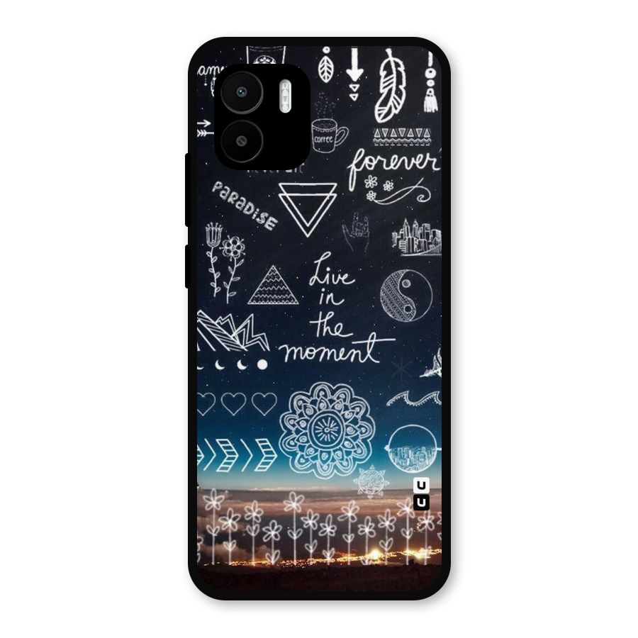 Live In The Moment Metal Back Case for Redmi A2
