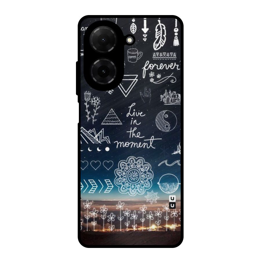 Live In The Moment Metal Back Case for Redmi A5 4G