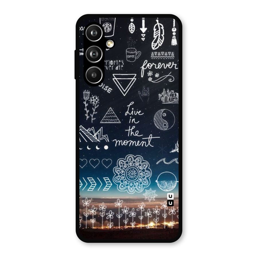 Live In The Moment Metal Back Case for Samsung Galaxy M54