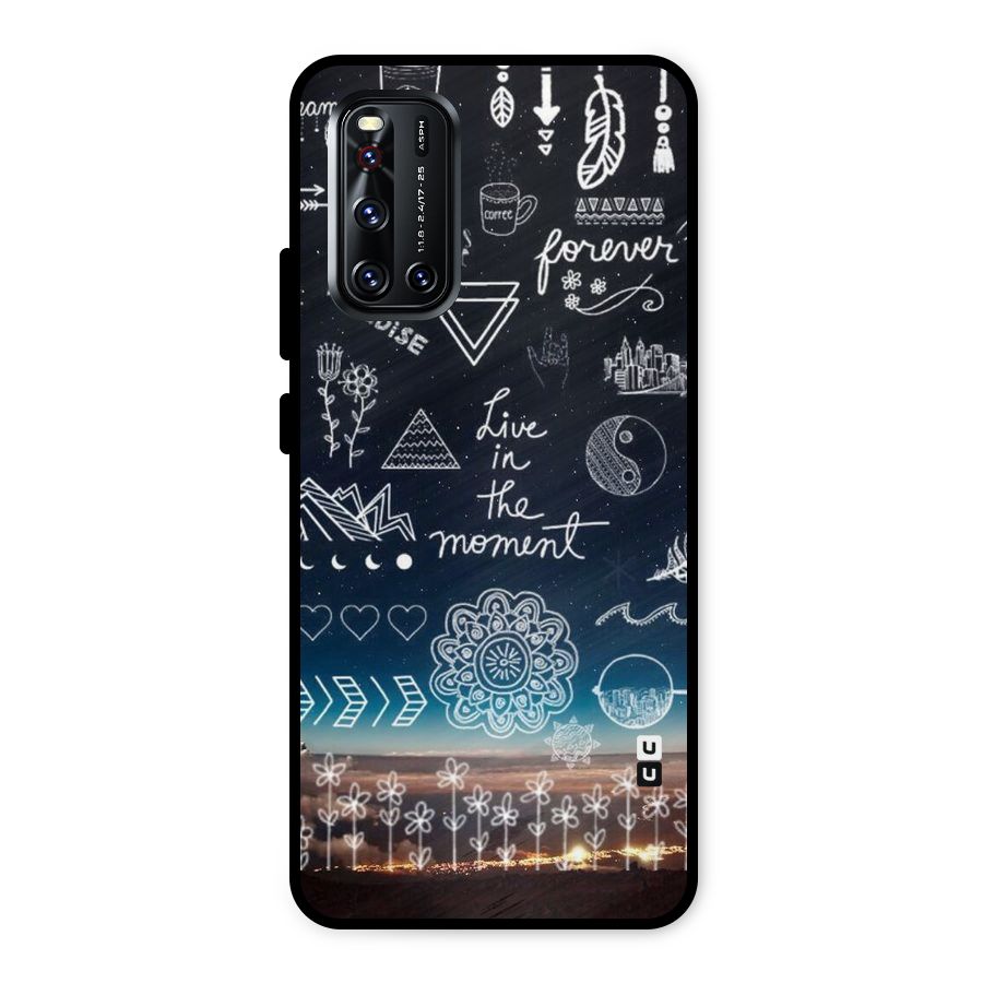 Live In The Moment Metal Back Case for Vivo V19