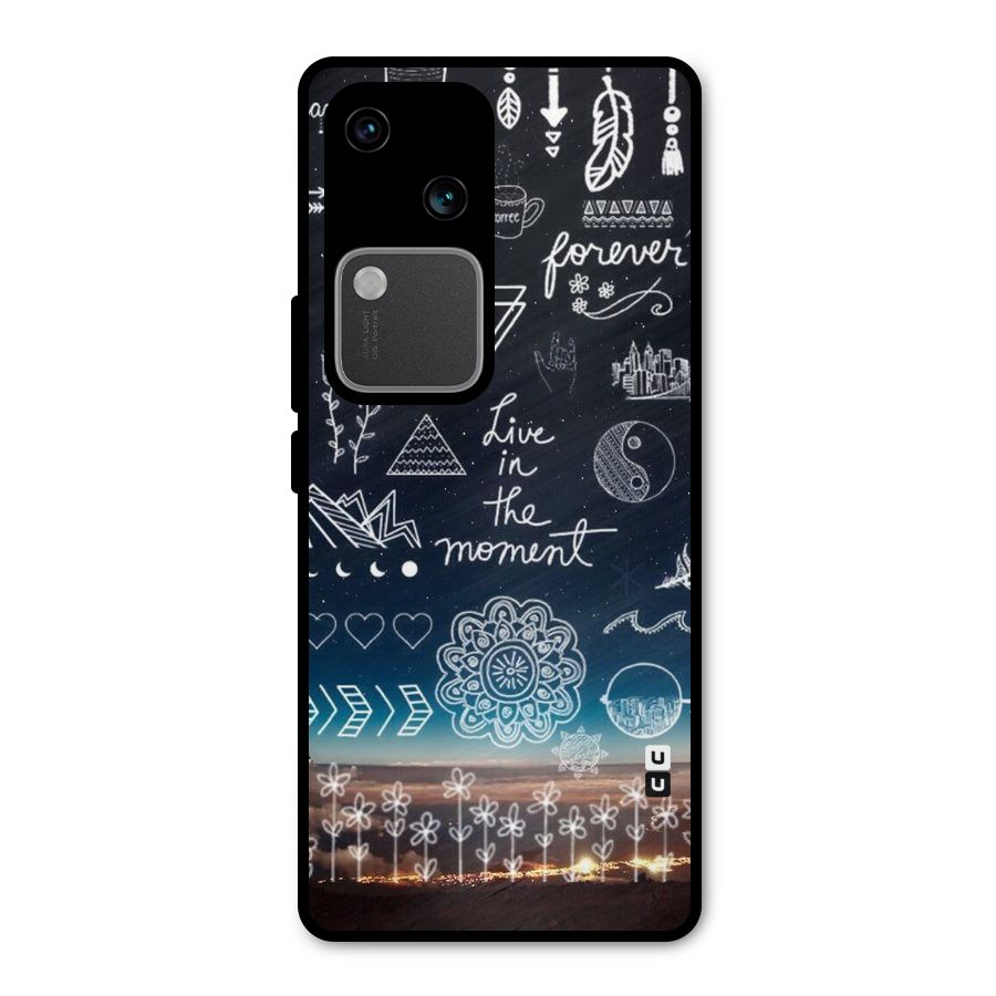 Live In The Moment Metal Back Case for Vivo V30