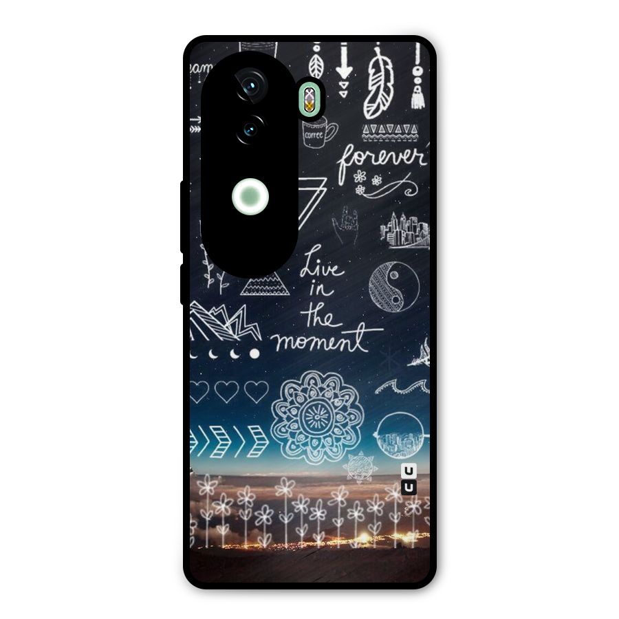 Live In The Moment Metal Back Case for Vivo V40e