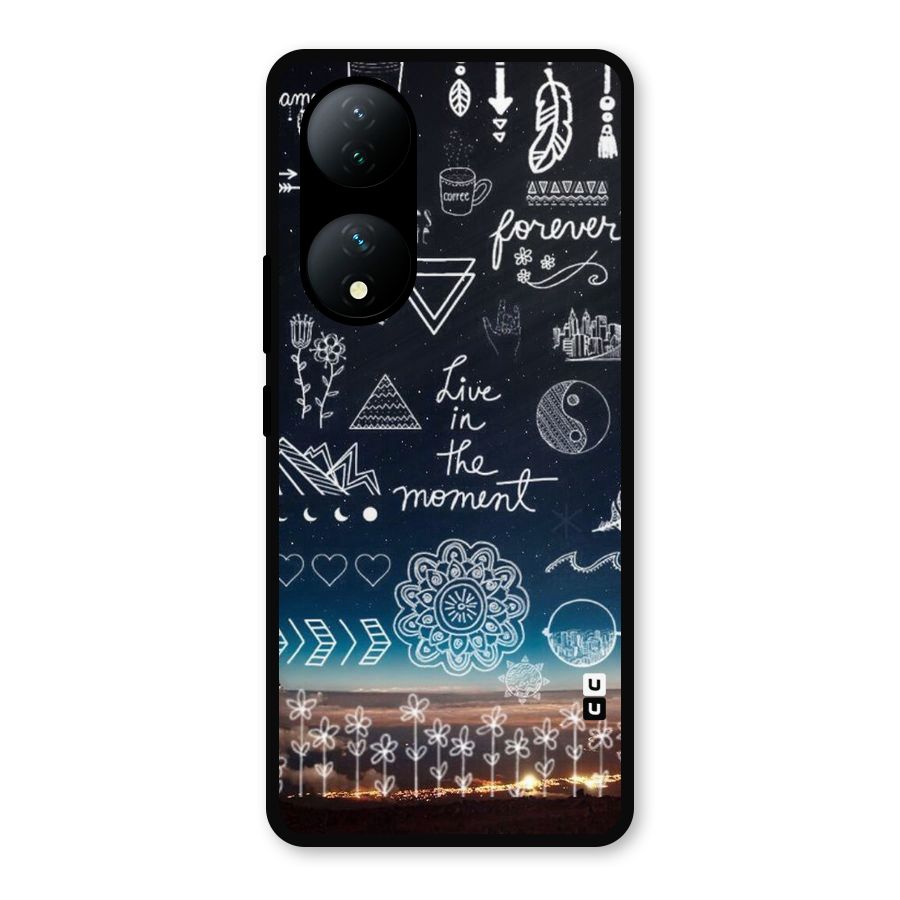 Live In The Moment Metal Back Case for Vivo Y100