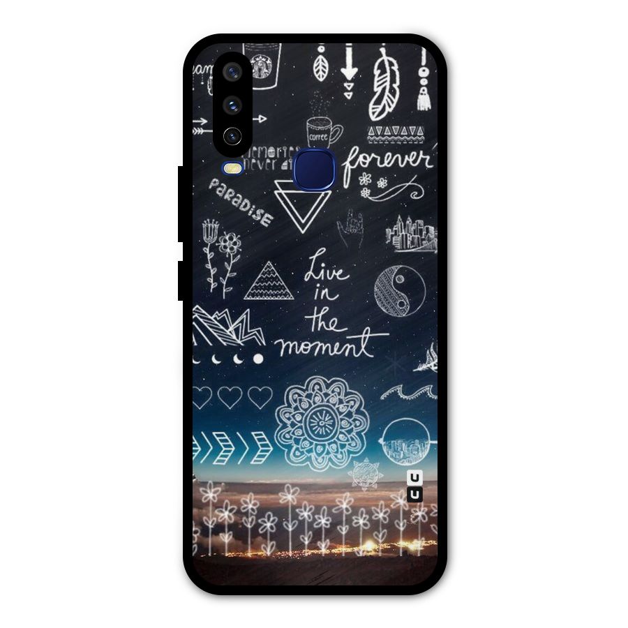 Live In The Moment Metal Back Case for Vivo Y15