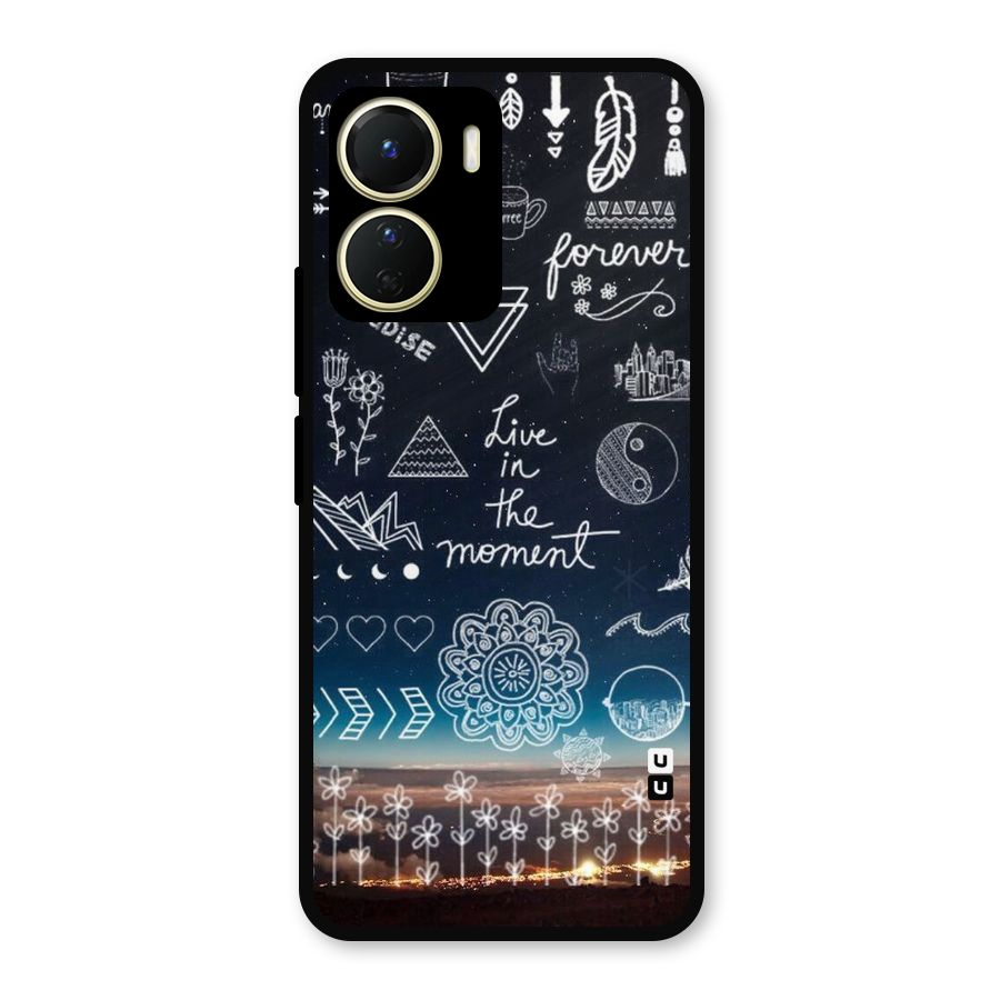Live In The Moment Metal Back Case for Vivo Y16
