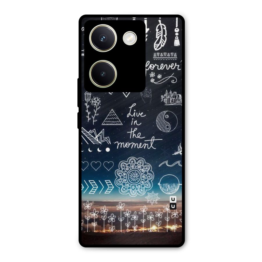 Live In The Moment Metal Back Case for Vivo Y200 Pro