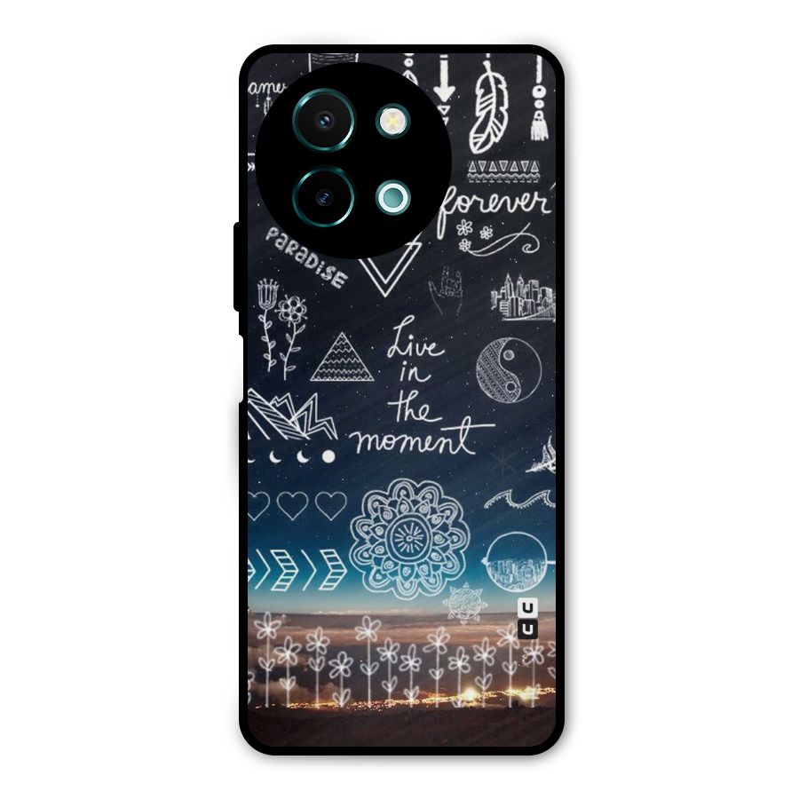 Live In The Moment Metal Back Case for Vivo Y58